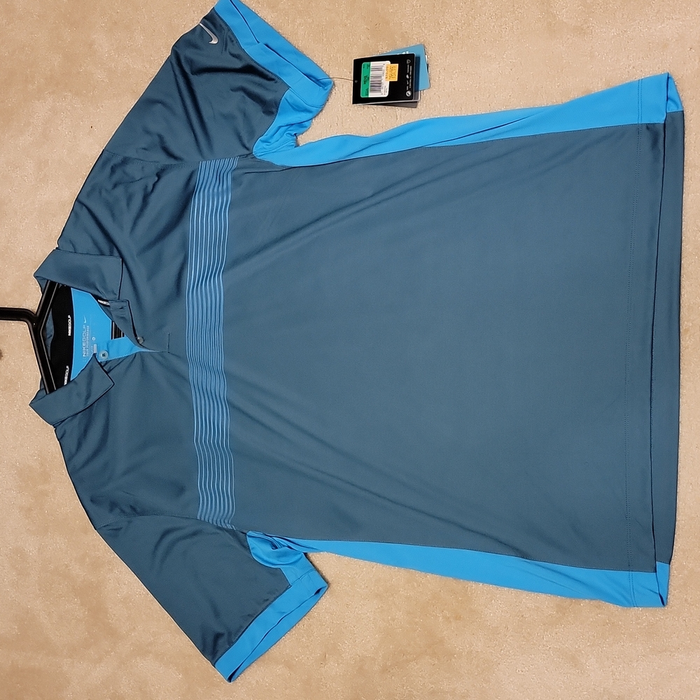 Nike Dri Fit golf shirt Blue XL